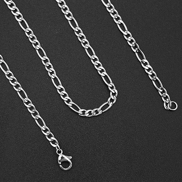 Necklace N&deg;11 in stainless steel 55 cm