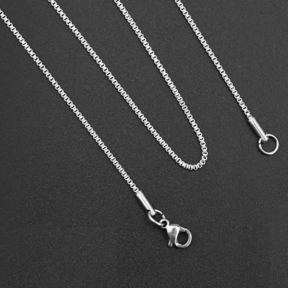 Necklace N°12 in stainless steel 45 cm
