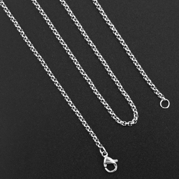 Necklace N&deg;13 in stainless steel 45 cm