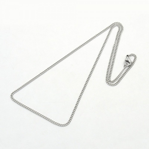 Necklace N&deg;14 in stainless steel 45 cm