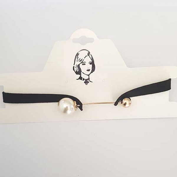 Collier Ras De Cou Velours Noir N&deg;03