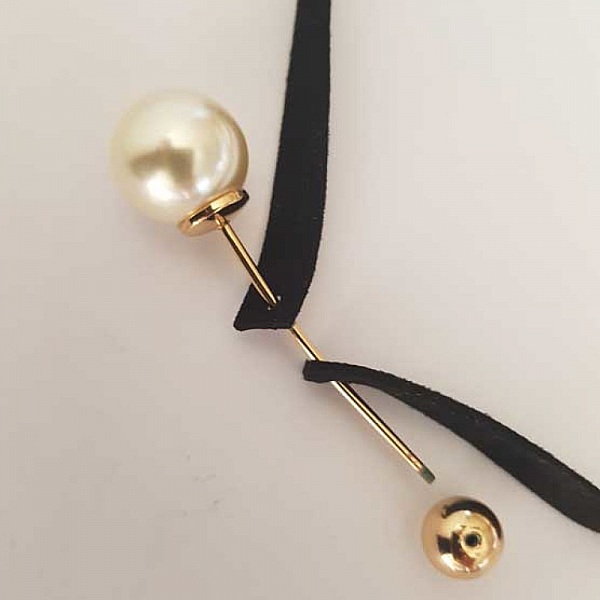 Collier Ras De Cou Velours Noir N&deg;03