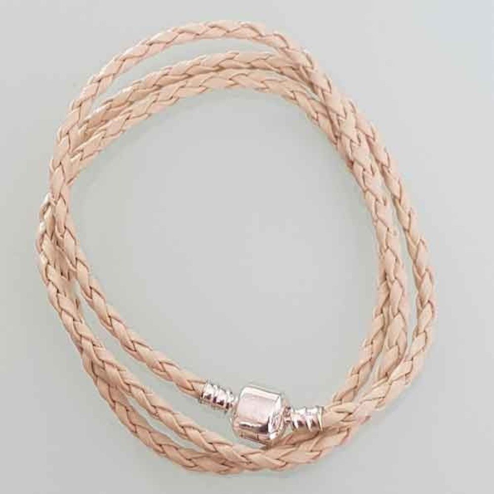 Braided necklace 58cm N°01