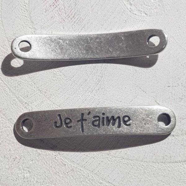 03 mm Zamak connector N&deg;01 Silver