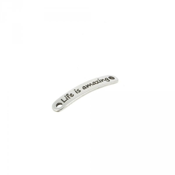 03 mm Zamak connector N&deg;03 Silver