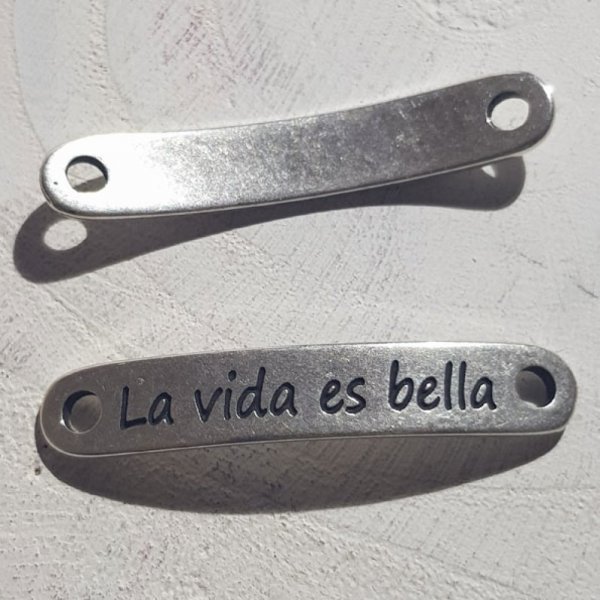 03 mm Zamak connector N&deg;04 Silver