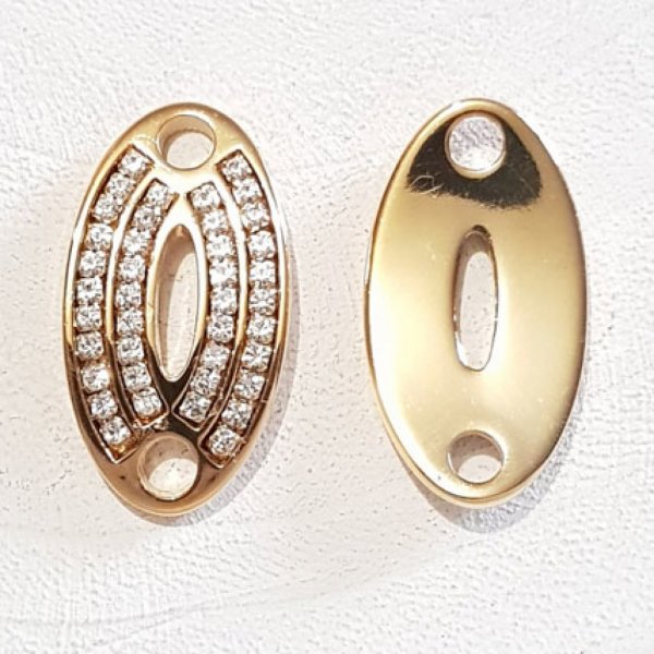 04 mm Zamak connector N&deg;03 Gold