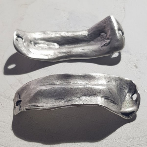 04 mm Zamak connector N&deg;04 Silver