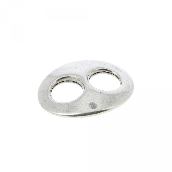 10 mm Zamak connector N&deg;01 Silver