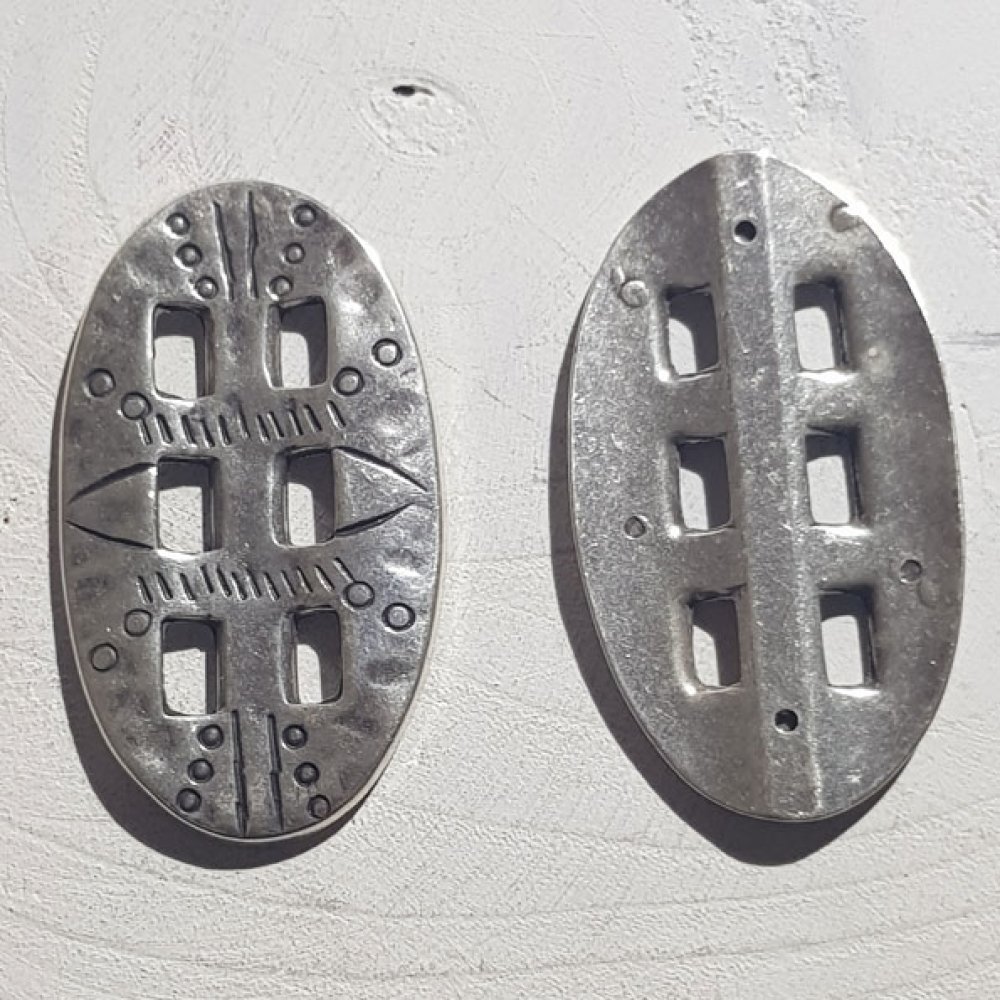 Zamak Oval Connector N°01 Silver