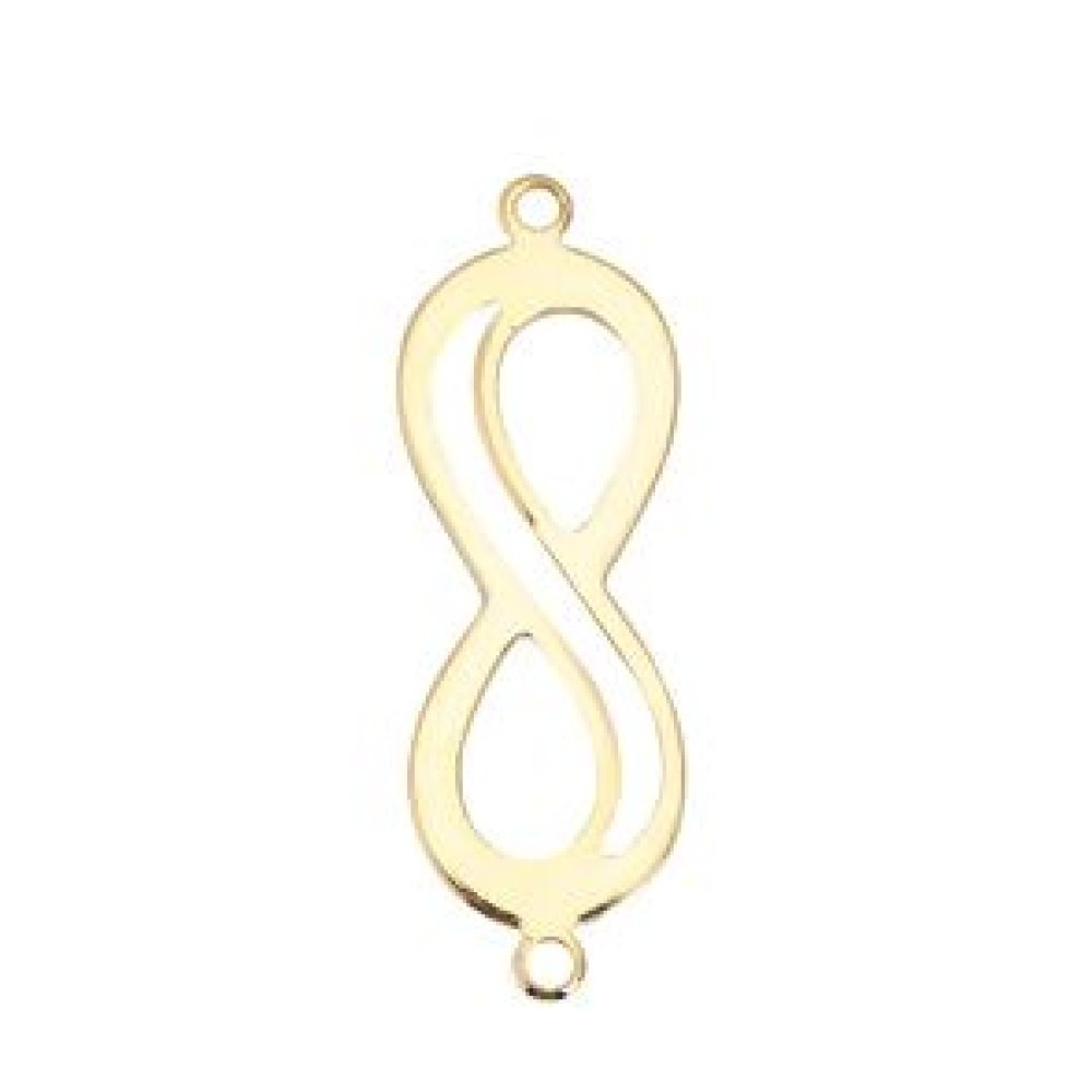 18k gold-plated copper "Infinity" symbol connector