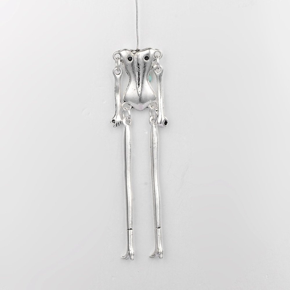 Silver metal doll body 12.5 cm