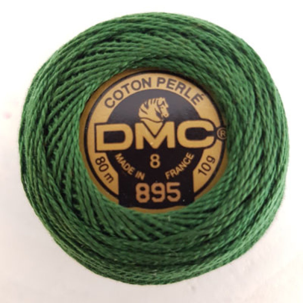 Embroidery cotton beads on a spool, DMC N° 8 - 10 g