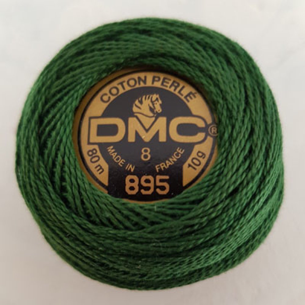 Embroidery cotton beads on a spool, DMC N° 8 - 10 g