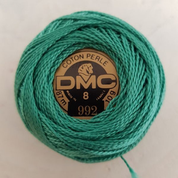 Embroidery cotton beads on a spool, DMC N&deg; 8 - 10 g
