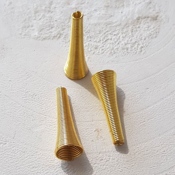 Spiral Cone Cup N&deg;01 X 2 Pieces Gold.