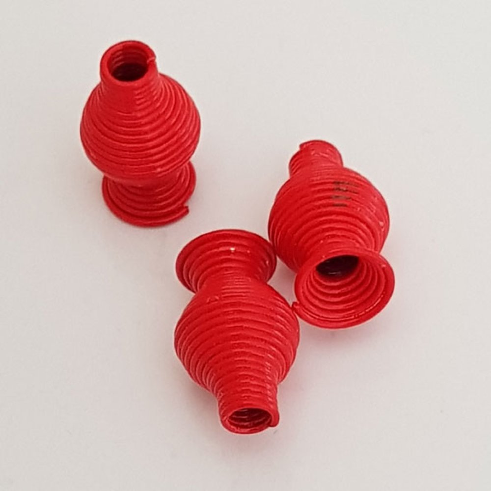 Spiral Cone Cup N°10 Red.