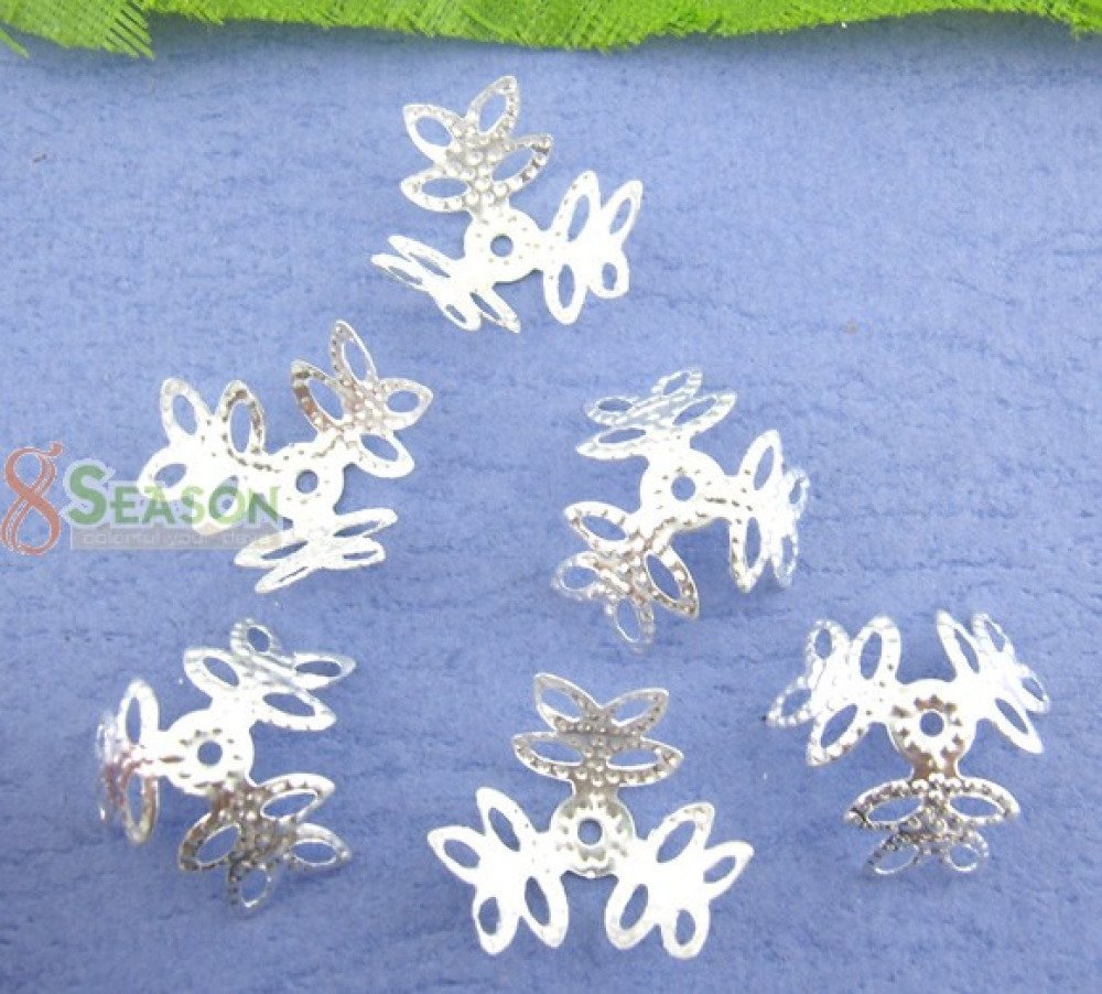 Watermarked Silver Flower Alloy Bowl x 300