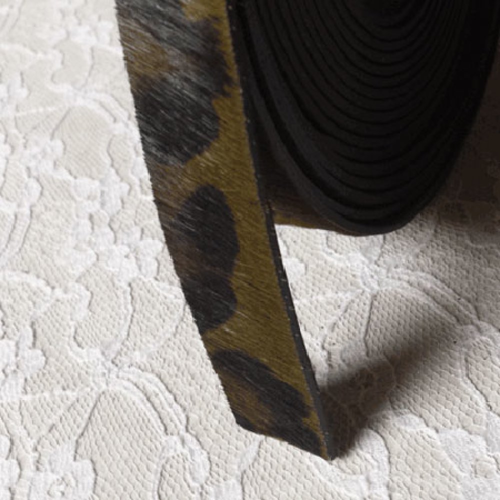 Camouflage leather 20 mm by 20 cm