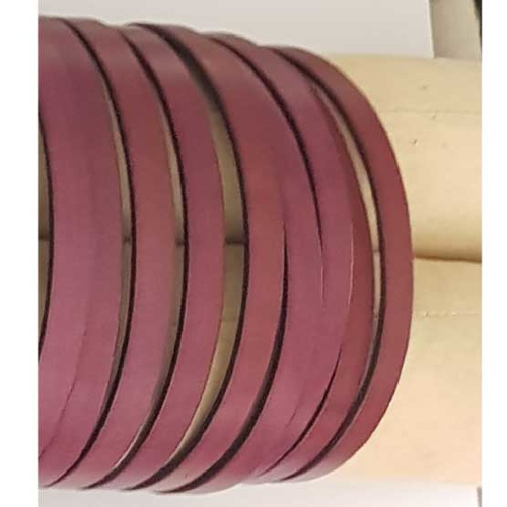 Flat Leather Plum 10 mm by 20 cm Smooth