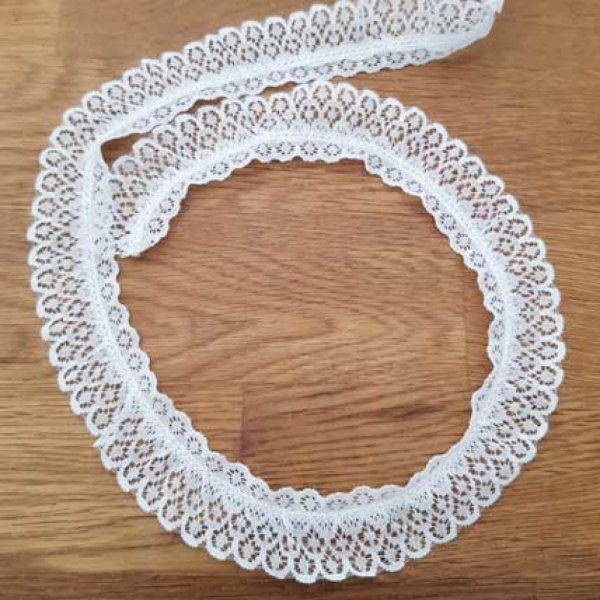 Dentelle Blanc 30 mm N&deg;01