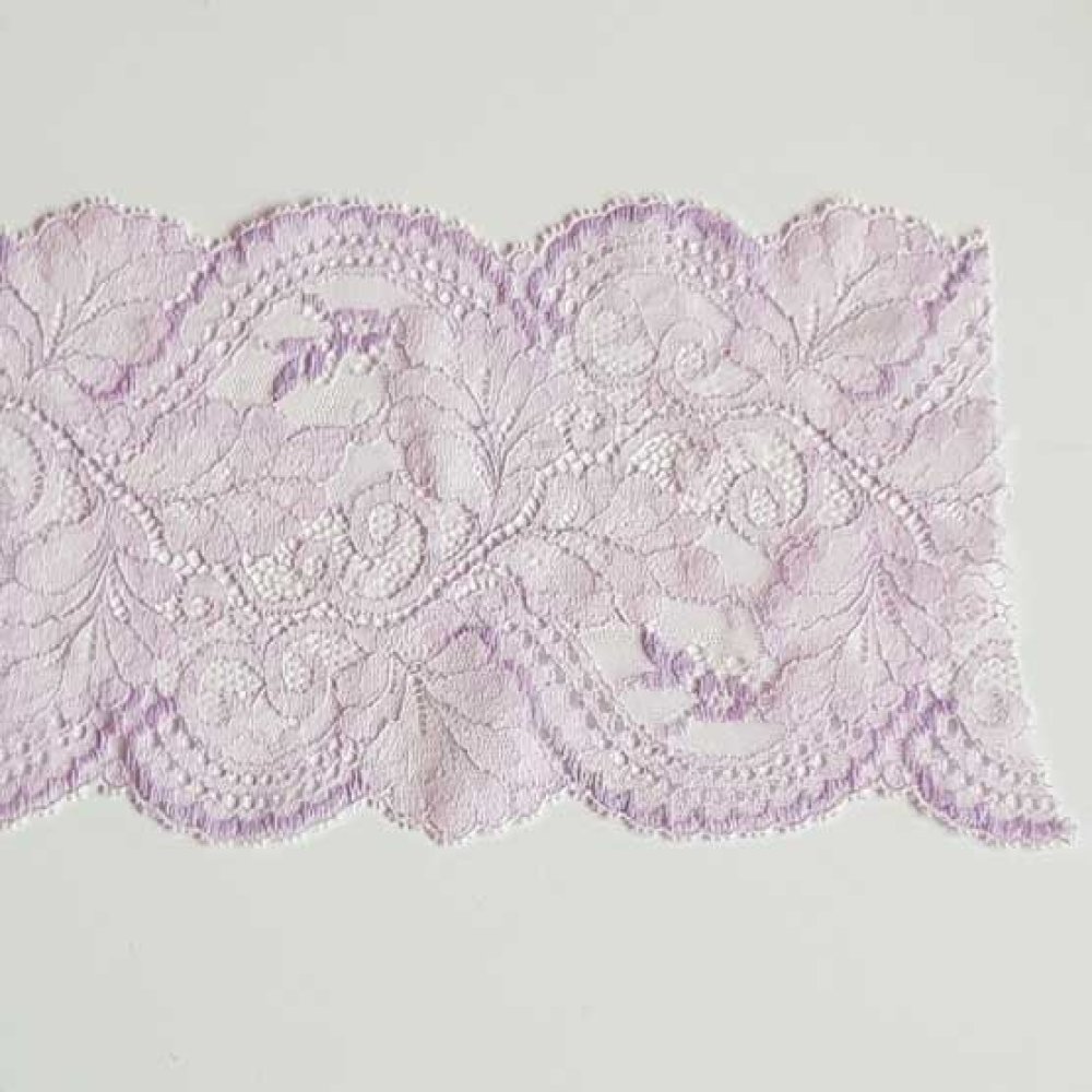 Dentelle Entre Deux 13.5 cm Mauve Coupe de 2.90 Mètres