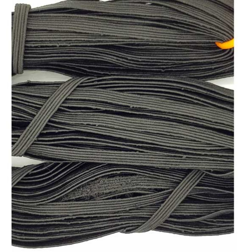 Elastic flat mask 5 mm black n°03 x 16 meters