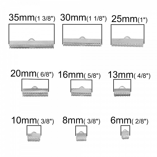 Cord Claw Tip 20 x 08 mm Silver