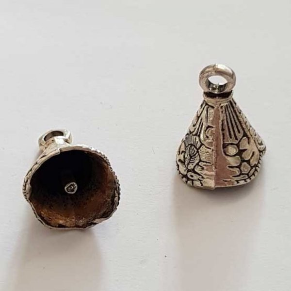 Embout &agrave; coller N&deg;14 Argent 23 x 16 mm