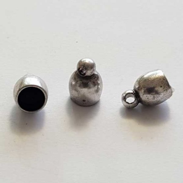 Embout &agrave; coller N&deg;31 Argent 9 x 6 mm