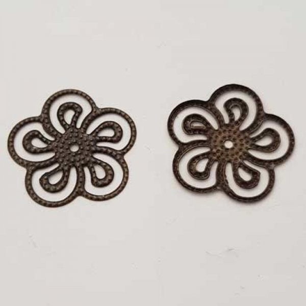 Estampe N&deg;03 Rosace Vert Kaki 25 mm