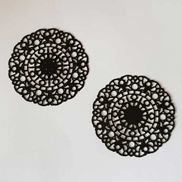 Estampe N&deg;23 Rond 46 mm Noir