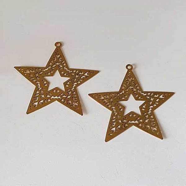 Estampe N&deg;28 Etoile 45 mm Dor&eacute;