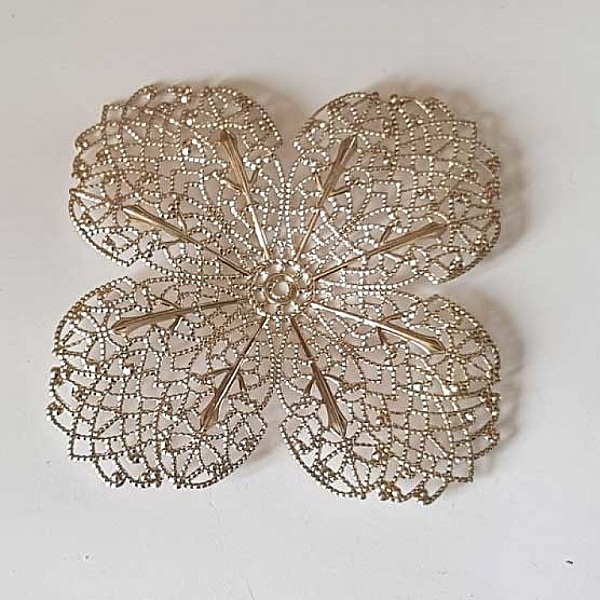 Estampe N&deg;31 Fleur 68 mm Argent