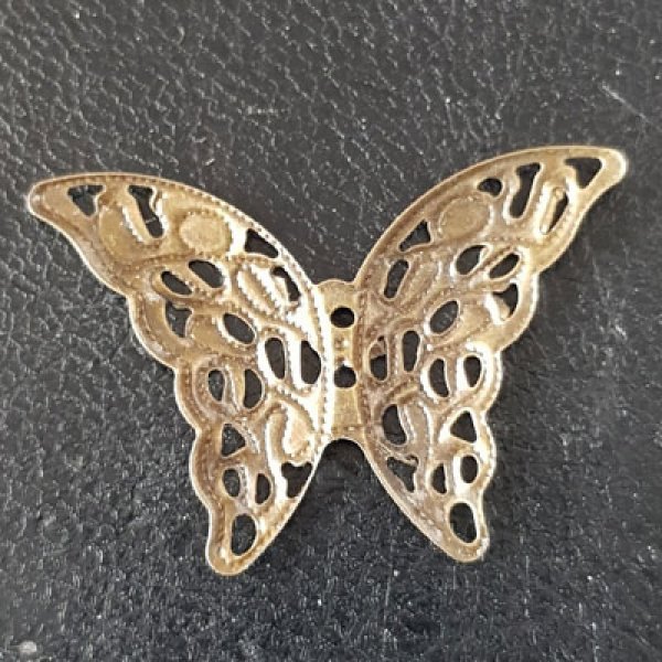 Bronze butterfly filigree stamp N&deg;05
