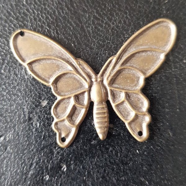 Bronze butterfly filigree stamp N&deg;07