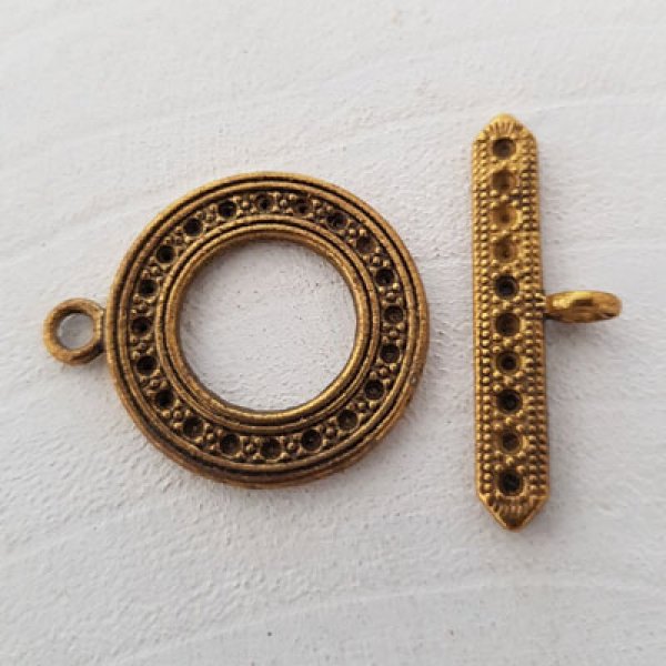 Toggle Clasp Round Pattern N&deg;20