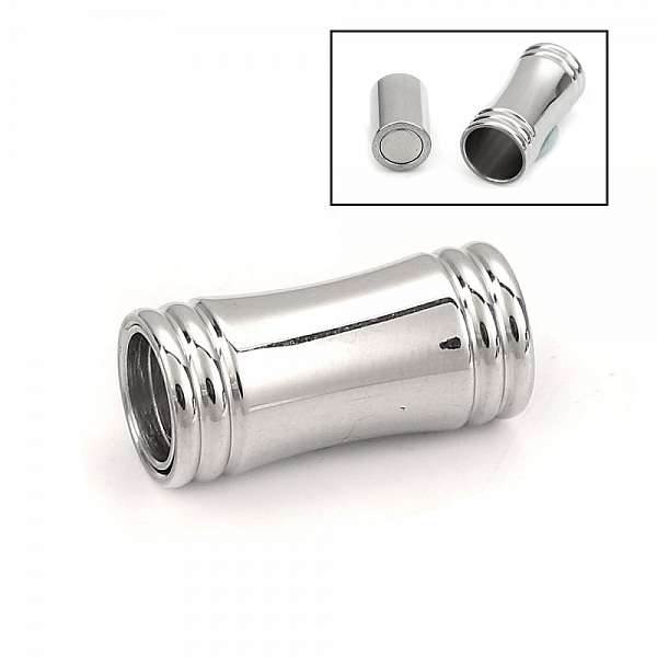 Stainless steel magnetic clasp 06 mm Silver N&deg;03