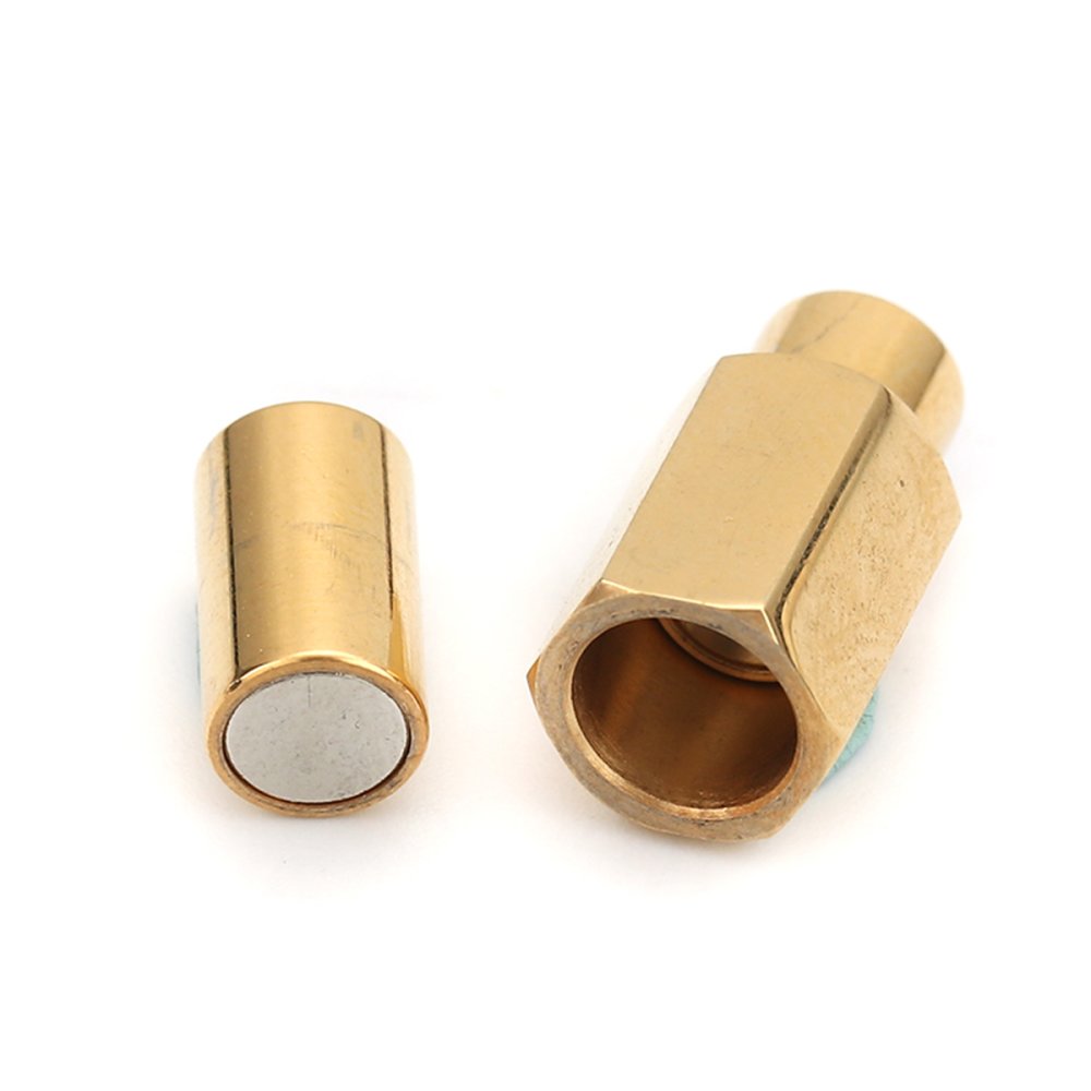 Stainless steel magnetic clasp 05 mm Gold N°01
