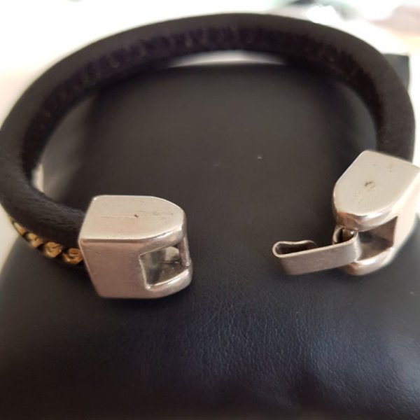 Zamak hook clasp for leather 10 mm Regaliz