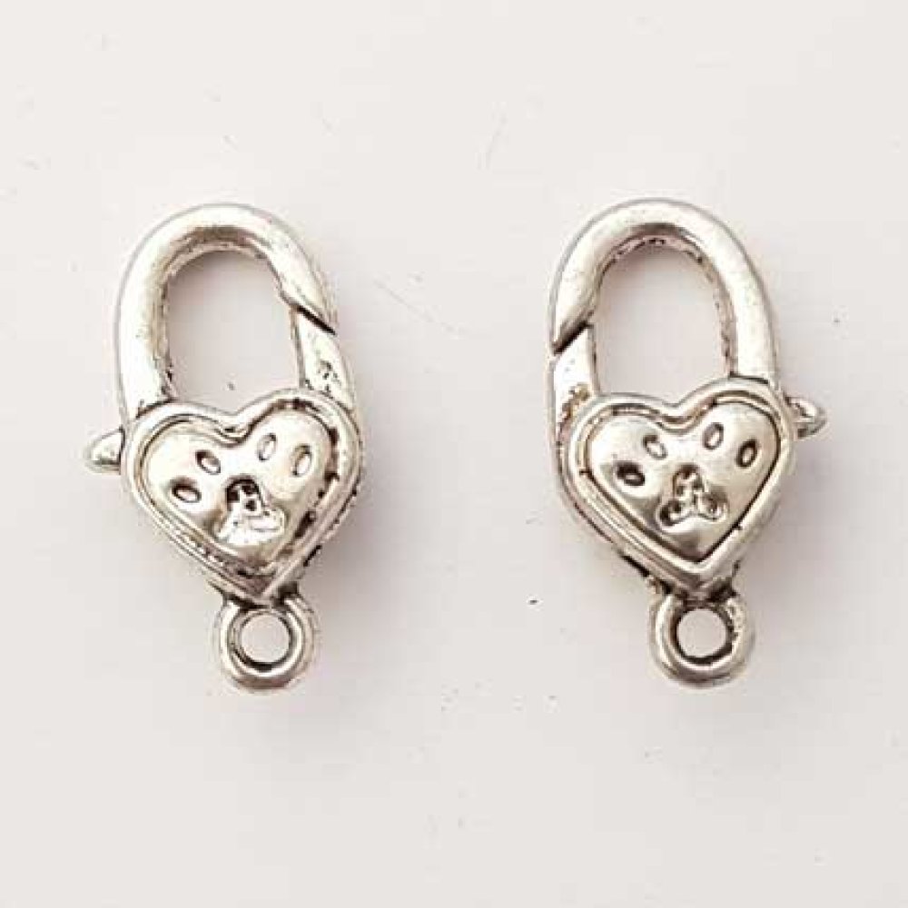 Silver Heart Clasp N°04