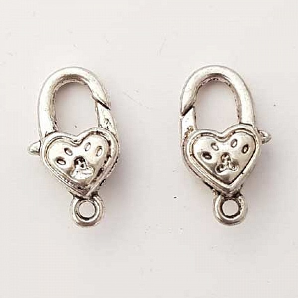 Silver Heart Clasp N&deg;04