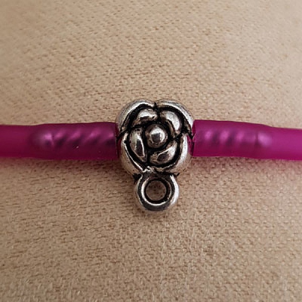 Hollow Pvc cord clasp 3 mm