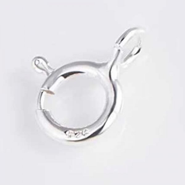 Round spring clasp Silver 925 N&deg;01