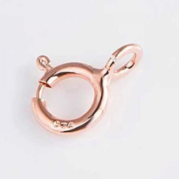 Round spring clasp Silver 925 N&deg;04