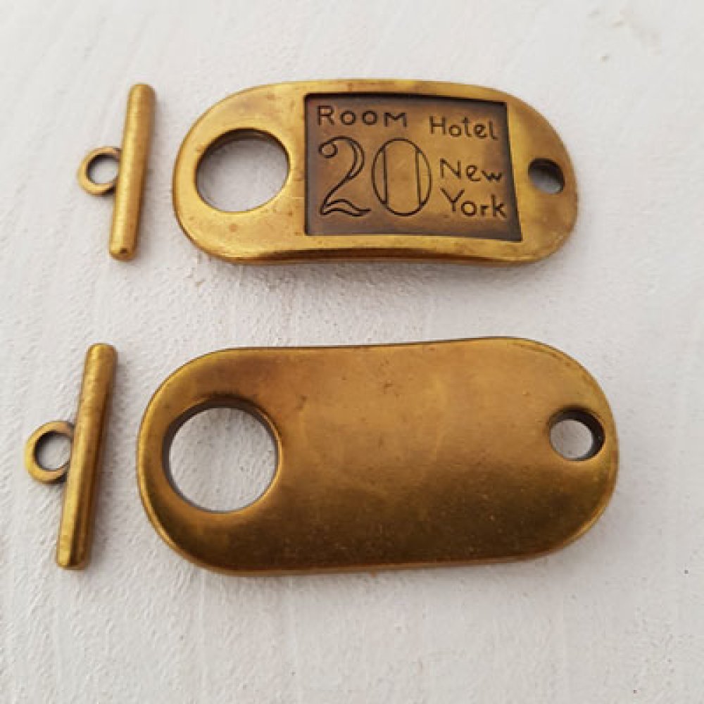 Toggle Clasps Motif Room Hotel Bronze N°15