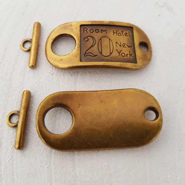 Toggle Clasps Motif Room Hotel Bronze N&deg;15