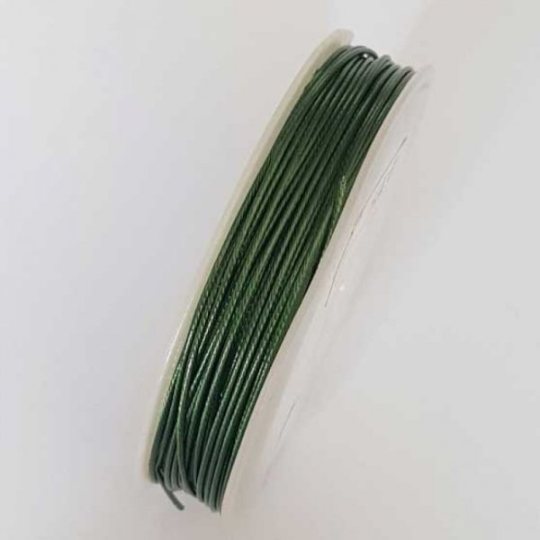 Fil C&acirc;bl&eacute; Vert Diam&egrave;tre 1 mm x 1 m&egrave;tre