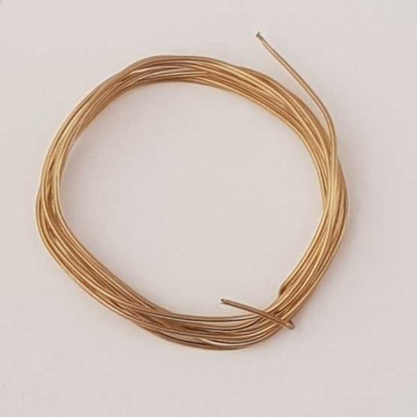 Fil M&eacute;tal Plastifi&eacute; 0.8 mm Etain x 1 m&egrave;tre