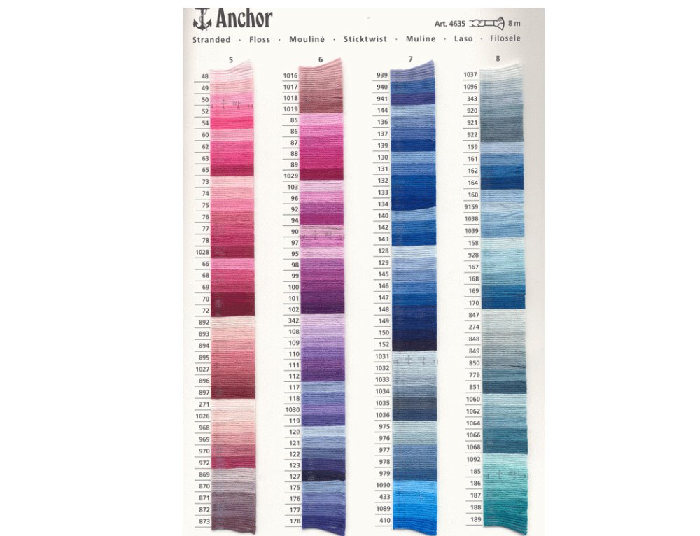 Anchor embroidery thread molded color 0976